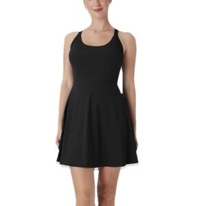 Women’s S Activewear Skort Dress Cris Cross Back Easy Peasy Short Tennis Sporty